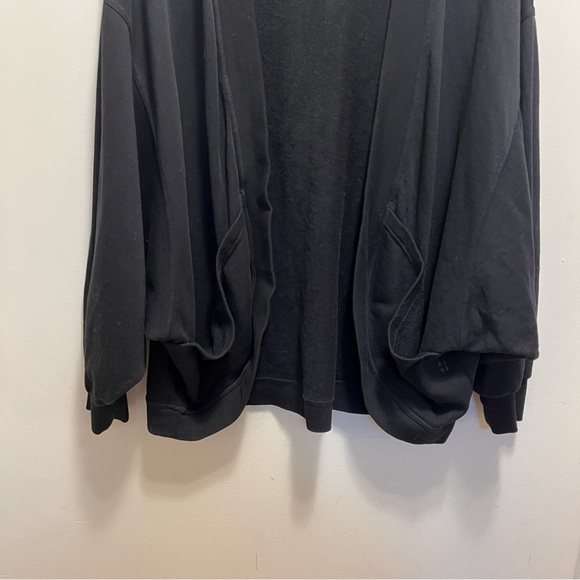 Sweaty Betty Oversized Cora Organic Cotton Black Cardigan Size Medium - Picture 6 of 15